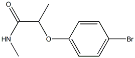 2-(4-bromophenoxy)-N-methylpropanamide Struktur