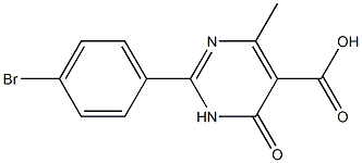 2-(4-bromophenyl)-4-methyl-6-oxo-1,6-dihydropyrimidine-5-carboxylic acid|