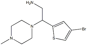 2-(4-bromothiophen-2-yl)-2-(4-methylpiperazin-1-yl)ethan-1-amine Structure