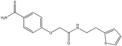 2-(4-carbamothioylphenoxy)-N-[2-(thiophen-2-yl)ethyl]acetamide|