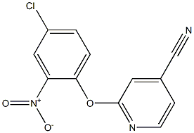 2-(4-chloro-2-nitrophenoxy)isonicotinonitrile Struktur