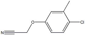 2-(4-chloro-3-methylphenoxy)acetonitrile 化学構造式