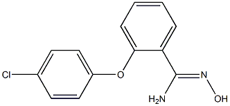  2-(4-chlorophenoxy)-N'-hydroxybenzene-1-carboximidamide