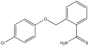 2-(4-chlorophenoxymethyl)benzene-1-carbothioamide,,结构式