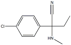 2-(4-chlorophenyl)-2-(methylamino)butanenitrile Structure