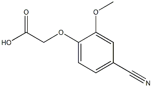2-(4-cyano-2-methoxyphenoxy)acetic acid Structure
