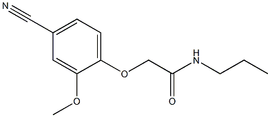 2-(4-cyano-2-methoxyphenoxy)-N-propylacetamide