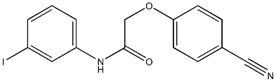 2-(4-cyanophenoxy)-N-(3-iodophenyl)acetamide