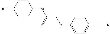 2-(4-cyanophenoxy)-N-(4-hydroxycyclohexyl)acetamide Structure