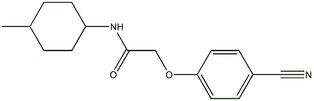 2-(4-cyanophenoxy)-N-(4-methylcyclohexyl)acetamide|