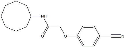  2-(4-cyanophenoxy)-N-cyclooctylacetamide