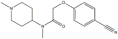 2-(4-cyanophenoxy)-N-methyl-N-(1-methylpiperidin-4-yl)acetamide