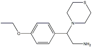 2-(4-ethoxyphenyl)-2-(thiomorpholin-4-yl)ethan-1-amine 结构式