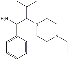 2-(4-ethylpiperazin-1-yl)-3-methyl-1-phenylbutan-1-amine 结构式