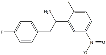 2-(4-fluorophenyl)-1-(2-methyl-5-nitrophenyl)ethan-1-amine Struktur