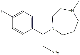 2-(4-fluorophenyl)-2-(4-methyl-1,4-diazepan-1-yl)ethan-1-amine,,结构式