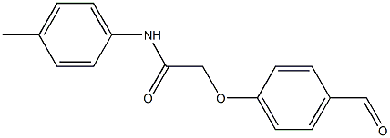 2-(4-formylphenoxy)-N-(4-methylphenyl)acetamide Struktur