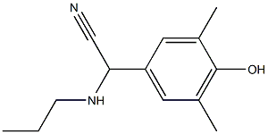 2-(4-hydroxy-3,5-dimethylphenyl)-2-(propylamino)acetonitrile,,结构式