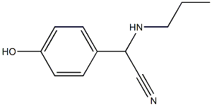 2-(4-hydroxyphenyl)-2-(propylamino)acetonitrile,,结构式