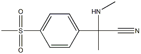 2-(4-methanesulfonylphenyl)-2-(methylamino)propanenitrile Struktur