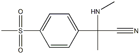 2-(4-methanesulfonylphenyl)-2-(methylamino)propanenitrile Structure