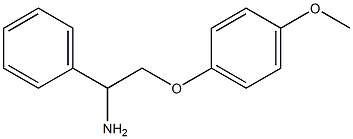 2-(4-methoxyphenoxy)-1-phenylethanamine 结构式