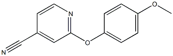 2-(4-methoxyphenoxy)isonicotinonitrile,,结构式