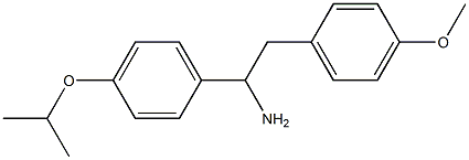 2-(4-methoxyphenyl)-1-[4-(propan-2-yloxy)phenyl]ethan-1-amine Structure