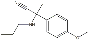 2-(4-methoxyphenyl)-2-(propylamino)propanenitrile Structure