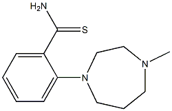 2-(4-methyl-1,4-diazepan-1-yl)benzene-1-carbothioamide 结构式