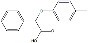 2-(4-methylphenoxy)-2-phenylacetic acid 结构式