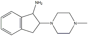 2-(4-methylpiperazin-1-yl)-2,3-dihydro-1H-inden-1-ylamine,,结构式