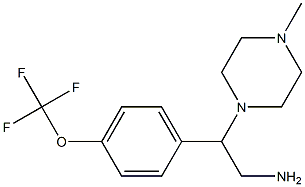 2-(4-methylpiperazin-1-yl)-2-[4-(trifluoromethoxy)phenyl]ethan-1-amine,,结构式