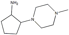 2-(4-methylpiperazin-1-yl)cyclopentanamine Struktur