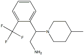 2-(4-methylpiperidin-1-yl)-2-[2-(trifluoromethyl)phenyl]ethanamine|