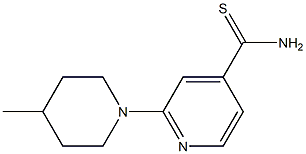 2-(4-methylpiperidin-1-yl)pyridine-4-carbothioamide,,结构式