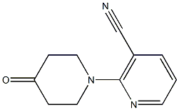 2-(4-oxopiperidin-1-yl)nicotinonitrile 结构式