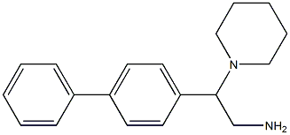 2-(4-phenylphenyl)-2-(piperidin-1-yl)ethan-1-amine Struktur