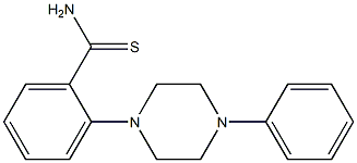 2-(4-phenylpiperazin-1-yl)benzene-1-carbothioamide Struktur