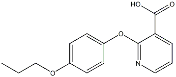 2-(4-propoxyphenoxy)pyridine-3-carboxylic acid Structure