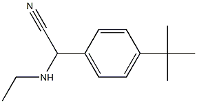 2-(4-tert-butylphenyl)-2-(ethylamino)acetonitrile 化学構造式