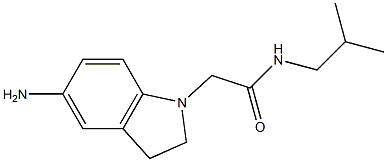 2-(5-amino-2,3-dihydro-1H-indol-1-yl)-N-(2-methylpropyl)acetamide|