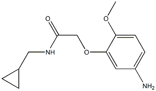 2-(5-amino-2-methoxyphenoxy)-N-(cyclopropylmethyl)acetamide Structure