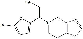 2-(5-bromo-2-furyl)-2-(6,7-dihydrothieno[3,2-c]pyridin-5(4H)-yl)ethanamine Structure