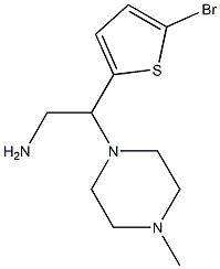 2-(5-bromothiophen-2-yl)-2-(4-methylpiperazin-1-yl)ethan-1-amine