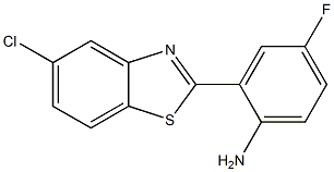 2-(5-chloro-1,3-benzothiazol-2-yl)-4-fluoroaniline,,结构式