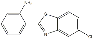 2-(5-chloro-1,3-benzothiazol-2-yl)aniline,,结构式