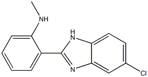 2-(5-chloro-1H-1,3-benzodiazol-2-yl)-N-methylaniline,,结构式
