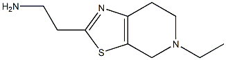 2-(5-ethyl-4,5,6,7-tetrahydro[1,3]thiazolo[5,4-c]pyridin-2-yl)ethanamine Struktur