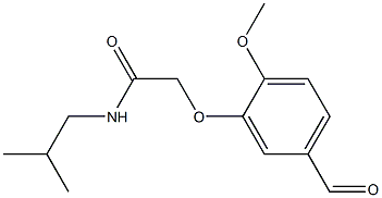 2-(5-formyl-2-methoxyphenoxy)-N-isobutylacetamide Structure